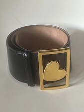 Moschino Black Belt Heart