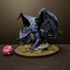 Dungeons And Dragons Young Blue Dragon Painted Nolzurs Marvellous Miniatures 