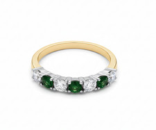 18ct Gold Emerald Eternity