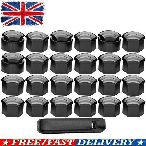 24x 17mm black wheel - nut, bolt