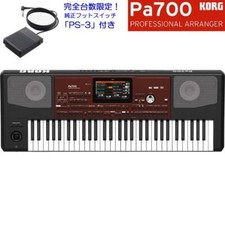 KORG Pa700 Professional Arranger Keyboard w/ PS‑3 Foot Switch  Wide