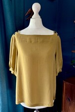 Jaeger Boutique Silk Mustard