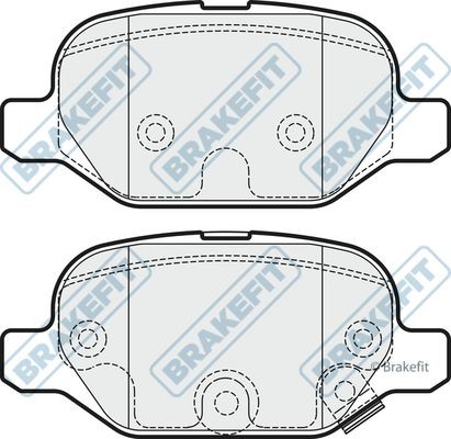 Apec rear brake pad set - rear,