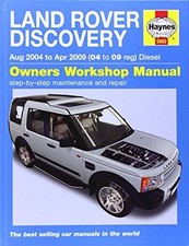 Land Rover Discovery Haynes Owners Workshop Manual Aug 2004 To Apr 2009 #5562..