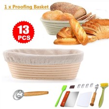 Banneton Bread Proofing Basket Set, Sourdough Proofing Basket and Baking Set NEW