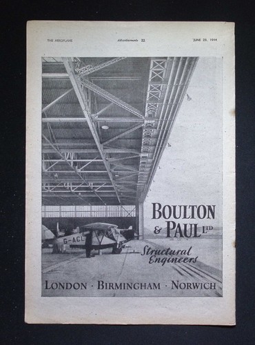 Original 1944 advert boulton - original,