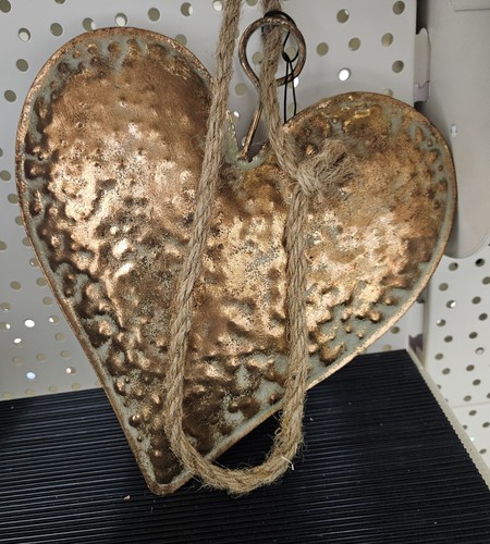 Hammered copper hanging - copper,