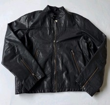  Rare John Richmond Destroy Leather  Jacket Biker Rocker Large