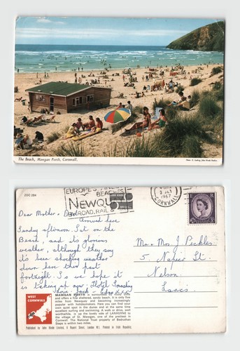 Postcard the beach mawgan - -,