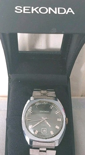 Vintage mens sekonda black - mens,