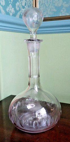 Victorian glass shaft globe - glass,
