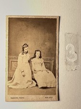 CDV Photo 2 Girls England Red