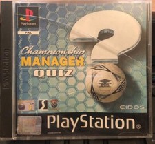 Championship Manager Quiz Sony Playstation 1 PS1 3+ Football Quiz Game