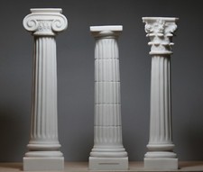 Set 3 Columns Pillars Ionic