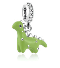 Dinosaur S925 Sterling Silver Charm For All European Bracelet & Necklace