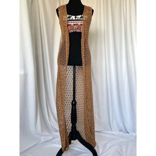 Brown size crochet - crochet, maxi