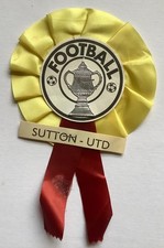 Sutton United Vintage Football Rosette
