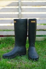Hunter Abernethy Neoprene lined Wellington Boots - Green - Size 10 UK / 44 EU