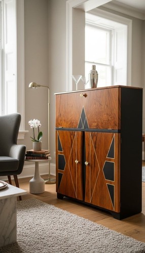 Mid century geometric cocktail - geometric,