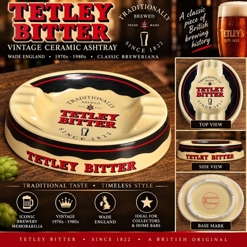Vintage 1970s 80s tetley - 1970s-80s,
