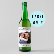 Personalised photo beer label, photo beer label for any occasion