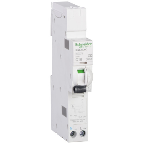 Schneider rcbo c16 amp 30ma - rcbo,