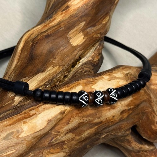 Surfer necklace leather ladies - leather,