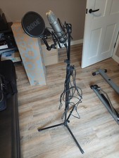 RODE MIC KIT NT1-A, SM6, Gear4music Stand MB05 - Silver/Black