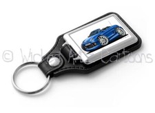 RetroArtz Cartoon Car Art MG TF 2 Seater Roadster in 8 Colours Classic Key Ring