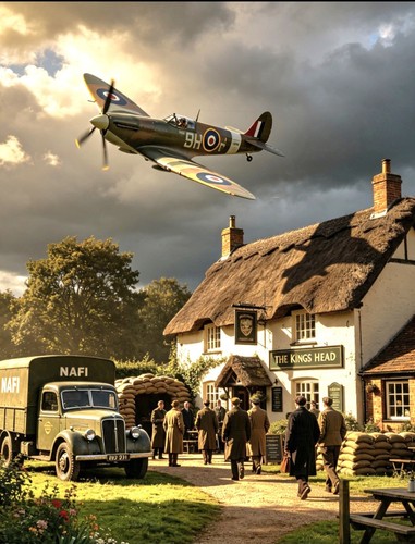 Spitfire over home soil ww2 - over,