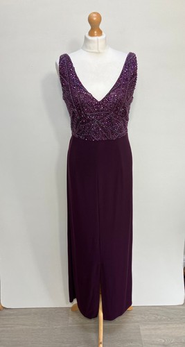 Purple evening gown - purple,