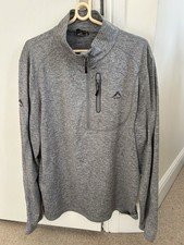 K-Way Quarter Zip Technical Top Men’s Grey Size L Good condition