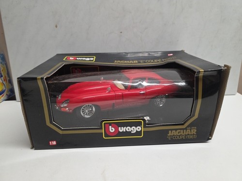 Burago jaguar coupe red - burago, e