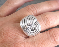 Large LOVE KNOT 925 Silver