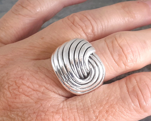 Large love knot 925 silver - knot,