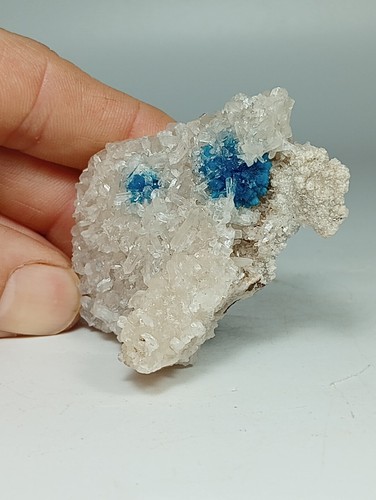 Cavansite with stilbite - cavansite,