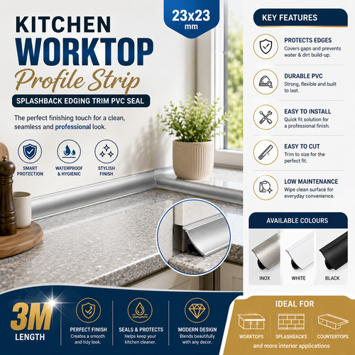 Kitchen worktop splashback - 3m,