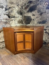 NATHAN SQUARES TEAK TV CABINET
