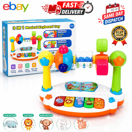 Musical baby piano toy with - baby,