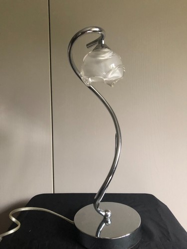 Chrome spiral swirl - chrome, lamp