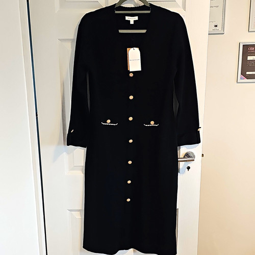 Monsoon black knit neck - knit, v-neck