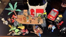 Playmobil 6146 Pirates Fort Island Boat Fireman car Segway Roblox Pizza Chef Set
