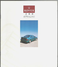 Rover 200-Series Coupe 1992-93 UK Market Sales Brochure 216 220 Turbo Tomcat