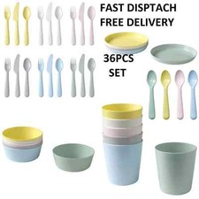 Kids Plastic Bowls Cups Plates
