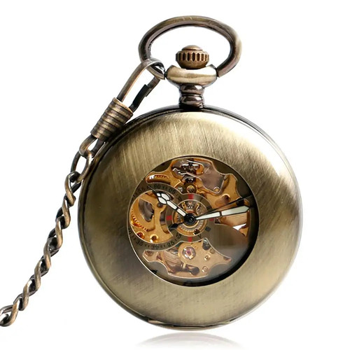 Self wind pocket watch copper - self,