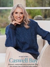 CASWELL BAY Cable Jumper - Knitting Pattern - World Of Wool Marble DK