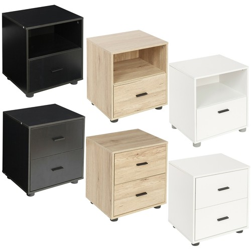 2 drawer wooden - 2x, 1