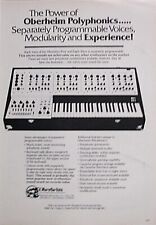 Oberheim Polyphonics Synthesizer 1979 Vintage Advert Print Poster