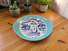 EGERSUND Flint Norway Blue Dish Plate Pottery