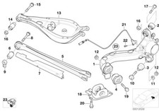 BMW Genuine Lower Wishbone Replacement Spare Part Fits E36 E46 E30 33326770813